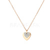 Heart Butterfly Clover Pendant Necklace UZ2087-1-1