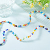 2 Strands Handmade Millefiori Glass Bead LAMP-GO0001-16-4