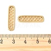 Brass Micro Pave Clear Cubic Zirconia Spacer Bars KK-U064-20A-G-2