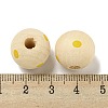 Printed Wood European Beads WOOD-G022-18F-3