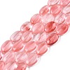 Cherry Quartz Glass Beads Strands G-M206-35-4