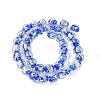 Handmade Foil Lampwork Beads Strands FOIL-K003-06B-24-4
