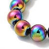 Electroplated Synthetic Magnetic Hematite Beads Strands G-I364-K01-07-3