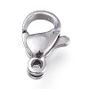 Tarnish Resistant 316 Surgical Stainless Steel Lobster Claw Clasps X-STAS-M281-01P-B-1