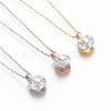304 Stainless Steel Pendant Necklaces NJEW-O118-33-1