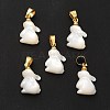 Natural White Shell Pendants SHEL-G014-13B-1