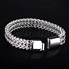 Punk Style 304 Stainless Steel Curb Chain Bracelets for Men WGFAED6-01-3