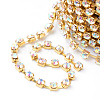 Brass Rhinestone Strass Chains CHC-T002-SS8-02C-2