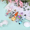 20Pcs 10 Colors Iron Bar Beadable Keychain for Jewelry Making DIY Crafts IFIN-SZ0001-37-6
