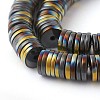 Electroplated Non-magnetic Synthetic Hematite Beads Strands G-P408-Q-2x1-3