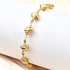 304 Stainless Steel Link Bracelets for Women BJEW-P354-04C-G-3