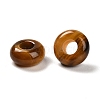 Natural Tiger Eye European Beads G-R488-02G-3