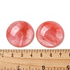 Cherry Quartz Glass Cabochons G-C115-02B-04-3