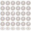 36Pcs 1-Hole Zinc Alloy Shank Buttons BUTT-AR0001-30-1