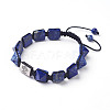 Natural Lapis Lazuli Braided Bead Bracelets BJEW-I273-J08-1