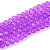 Baking Paint Glass Beads Strands EGLA-Q120-D-B02-1