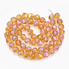 Electroplate Glass Beads Strands EGLA-S176-04-B06-2