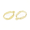 Rack Plating Alloy Oval Open Back Bezel Pendants FIND-G052-41LG-3