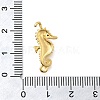 Brass Micro Pave Black Cubic Zirconia Sea Animals Connector Charms KK-C121-03G-3