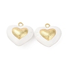 Brass Enamel Pendants KK-S525-13G-2