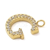 Ion Plating(IP) 304 Stainless Steel Micro Pave Cubic Zirconia Pendants STAS-Z107-03G-07-2