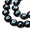 Handmade Evil Eye Lampwork Beads Strands LAMP-N029-009B-3