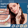 8Pcs 2 Colors Rack Plating Brass Micro Pave Clear Cubic Zirconia Fold Over Clasps FIND-PH0020-88-6