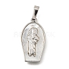 Brass Shell Pendants KK-D328-01P-E-1