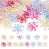 50Pcs 2 Styles Acrylic Bead Caps OACR-TA0004-84-2