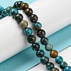 Natural Chrysocolla Beads Strands G-P503-10MM-05-2