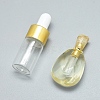 Faceted Natural Calcite Openable Perfume Bottle Pendants G-E556-07B-1