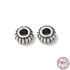 925 Sterling Silver Corrugated Beads STER-P053-09B-AS-1