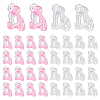 60Pcs 2 Colors Eco-friendly Plastic Clip-on Earring Findings KY-AR0001-46-1