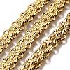 Ion Plating(IP) 304 Stainless Steel Woven Link Chains CHS-S012-02G-1