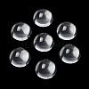 Transparent Half Round Glass Cabochons X-GGLA-R027-20mm-1