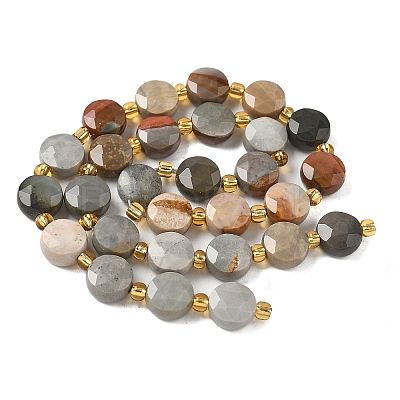 Natural Picture Jasper Beads Strands G-G271-C04-10mm-1