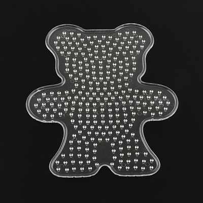 Bear ABC Plastic Pegboards used for 5x5mm DIY Fuse Beads X-DIY-Q009-29-1