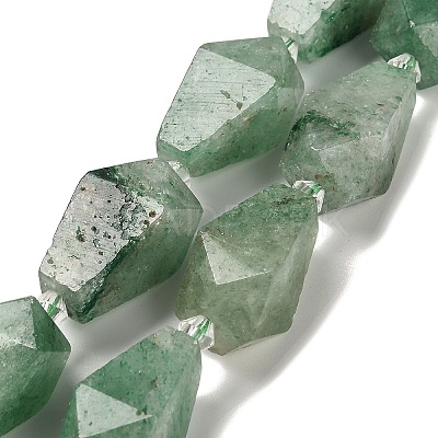 Natural Green Strawberry Quartz Beads Strands G-NH0005-B10-01A-1