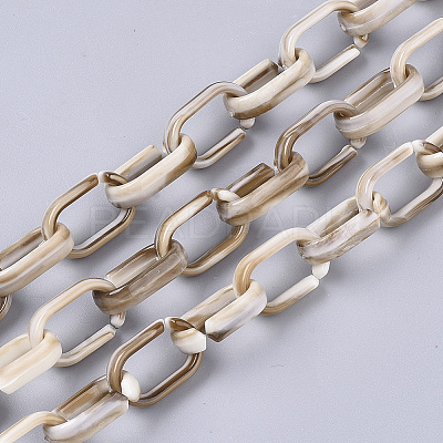Handmade Acrylic Cable Chains SACR-N006-009F-1