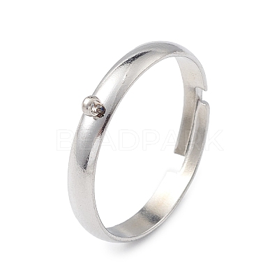 Non-Tarnish 304 Stainless Steel Loop Ring Bases KK-I674-02P-A-1