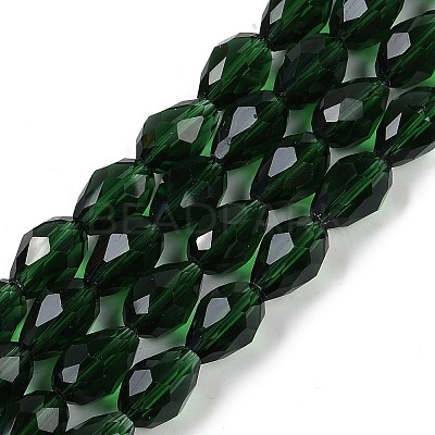 Transparent Glass Beads Strands EGLA-N013-T8mm-D15-1