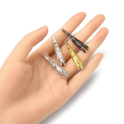 50Pcs 4 Colors Iron Bead Caps IFIN-YW0003-16-1