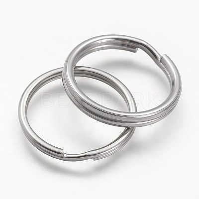 Tarnish Resistant 304 Stainless Steel Split Key Rings STAS-F041-35-1