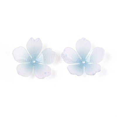 Flower Acrylic Bead Caps SACR-T017-51E-1