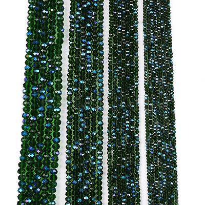 Electroplate Glass Beads Strands EGLA-A044-T6mm-L24-1