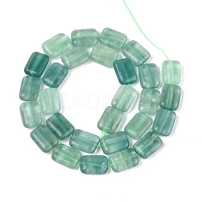 Natural Green Fluorite Beads Strands G-T142-63-1