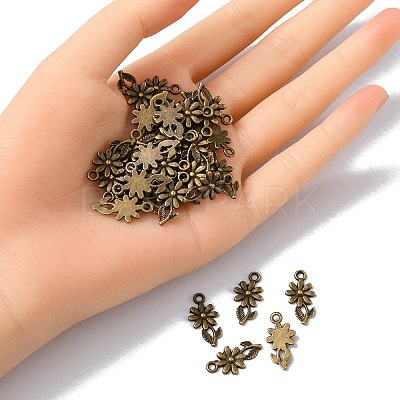 Tibetan Style Alloy Pendants TIBEP-YW0001-03AB-1