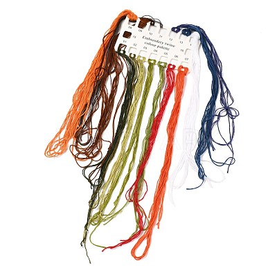 Halloween Themed DIY Embroidery Sets DIY-P021-A06-1