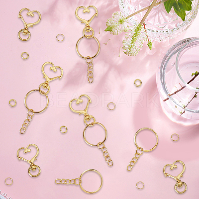 DIY Keychain Findings Kits DIY-SP0006-96G-1