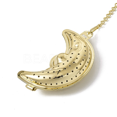 Moon Loose Tea Infuser AJEW-G045-05G-1